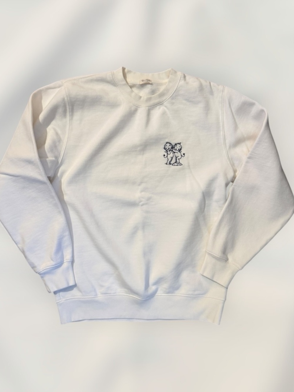 Brandy Melville White Cherub crew